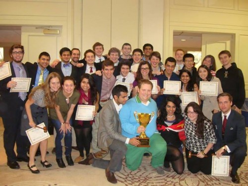 The University of Chicago team poses with their Best Large Delegation honors.