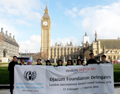 Djarum Foundation Delegation for London International Model United Nations 2014