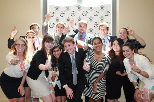 Throwback to &MUN I: The secretariat and staff of &MUN I pose together at Closing Ceremonies. (Photo Credit to Stephanie Faucher and Lynn Nakamura of &MUN)