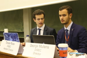The chairs of DISEC were noted for their . . . professionalism 