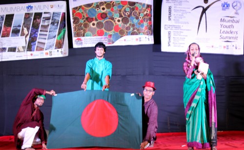 The delegation from Bangladesh performs at Global Village