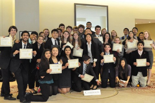 Langley High School performed well at ILMUNC