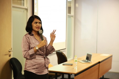 Ms. Gracia Paramitha from Indonesia Youth Diplomacy at Hearing with the Expert session