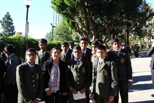 A few of the 59 students from India attending BruinMUN through the Global MUN Ambassador Program