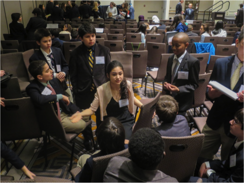 Delegates discuss eradicating poverty in the General Assembly.