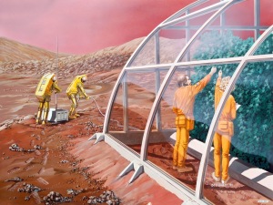 Mars greenhouse by Les Bossinas (1991)