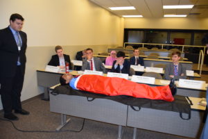 In a crisis committee, delegates mourn the death of Joseph Stalin
