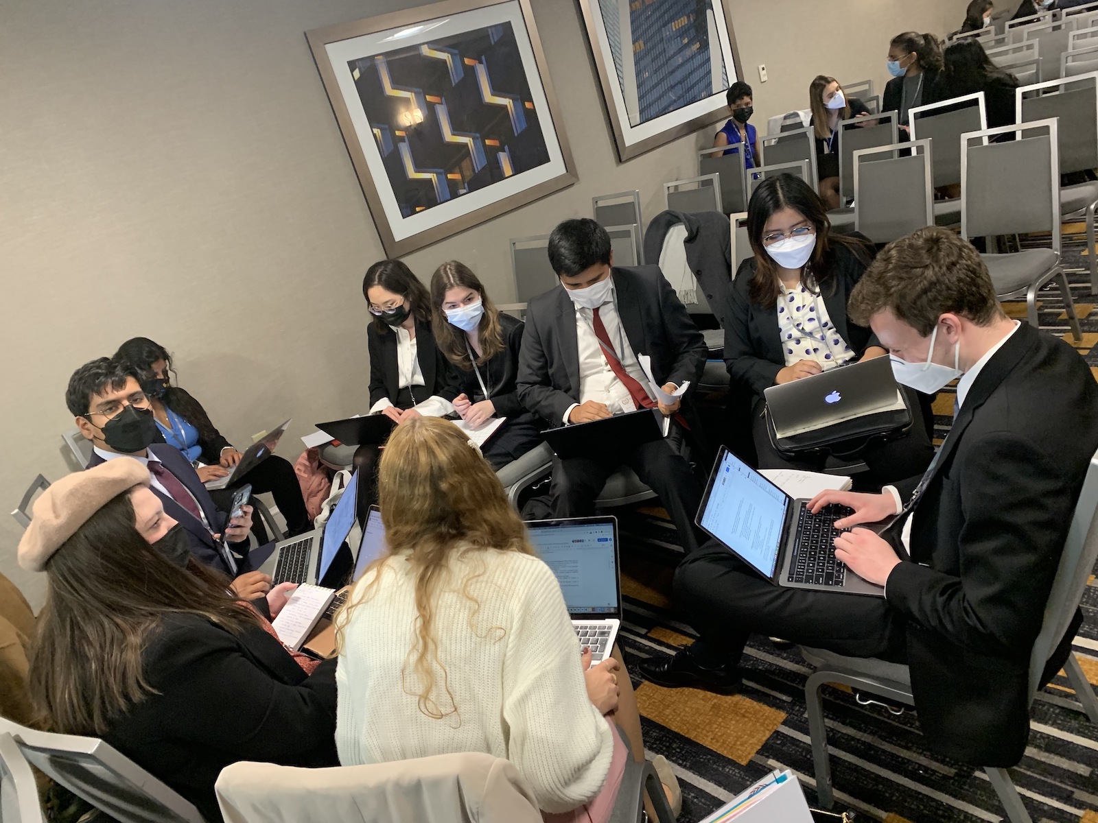 Model UN Delegates Working on Resolutions on Cryptocurrency and Blockchain Technology